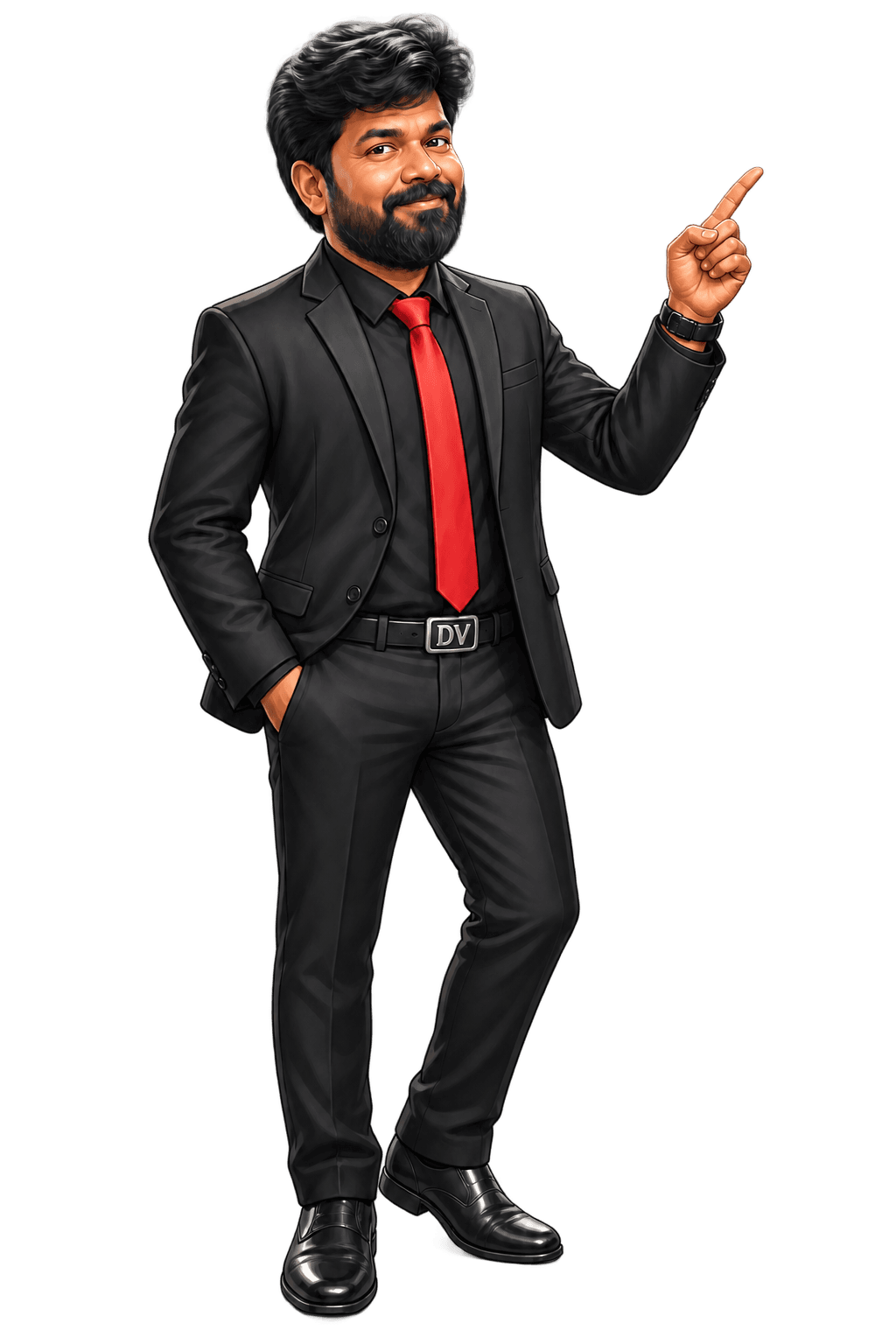 Digital Viyabari founder caricature
