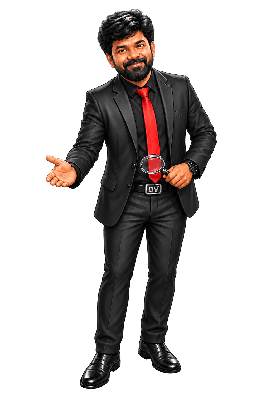 Digital Viyabari founder help caricature reacting to this section